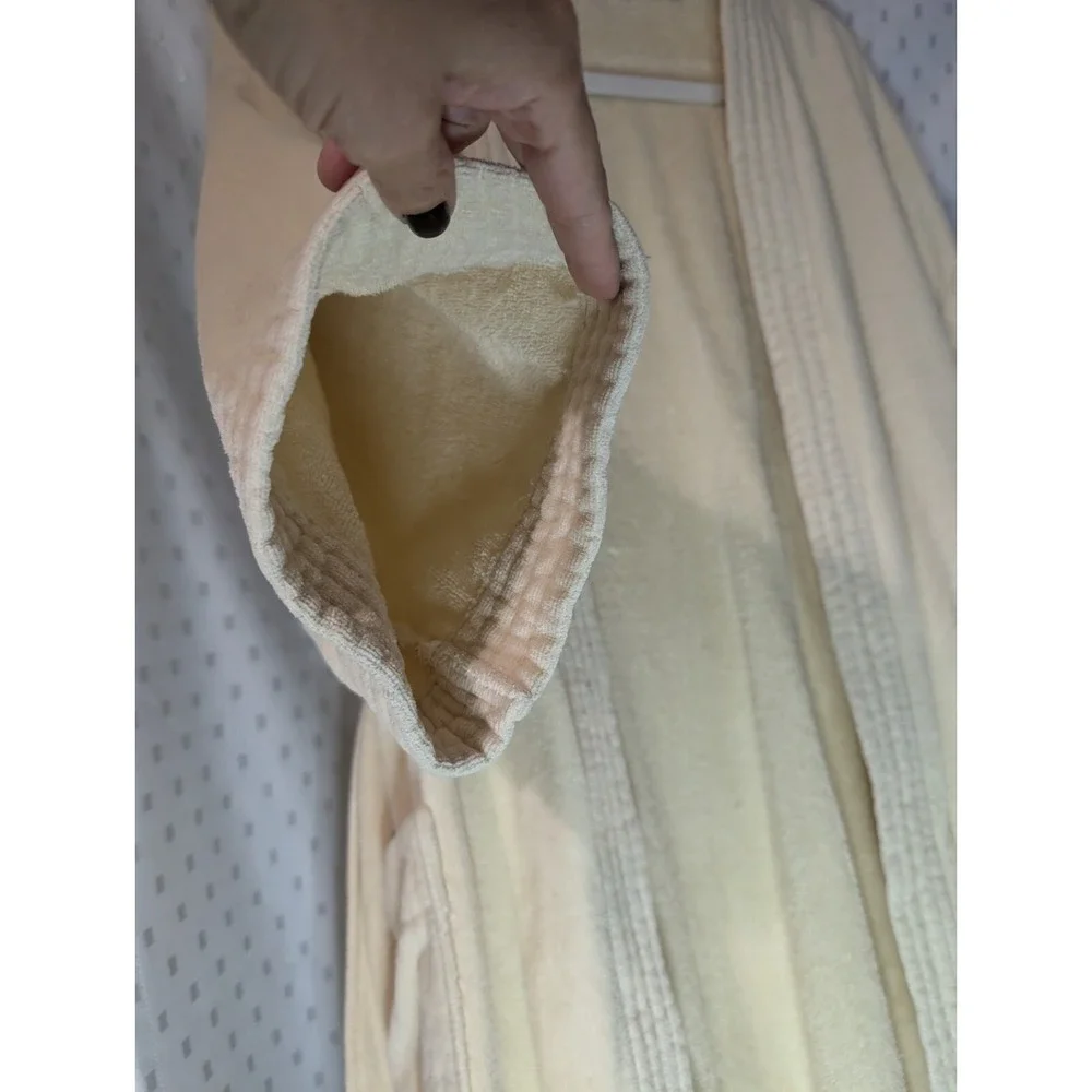 The Men's Store Bloomingdale's Heavy Cotton Bathrobe Robe Made In Brazil Vintage